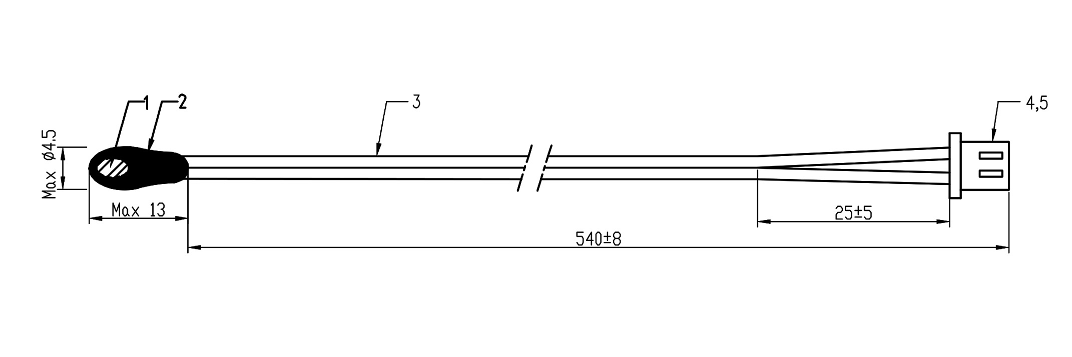 10k ohm 3435 ntc thermistor